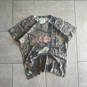 Rustic Ridge Womens Mossy Oak Camouflage Short Sleeve Crewneck Tee Shirt SH0270